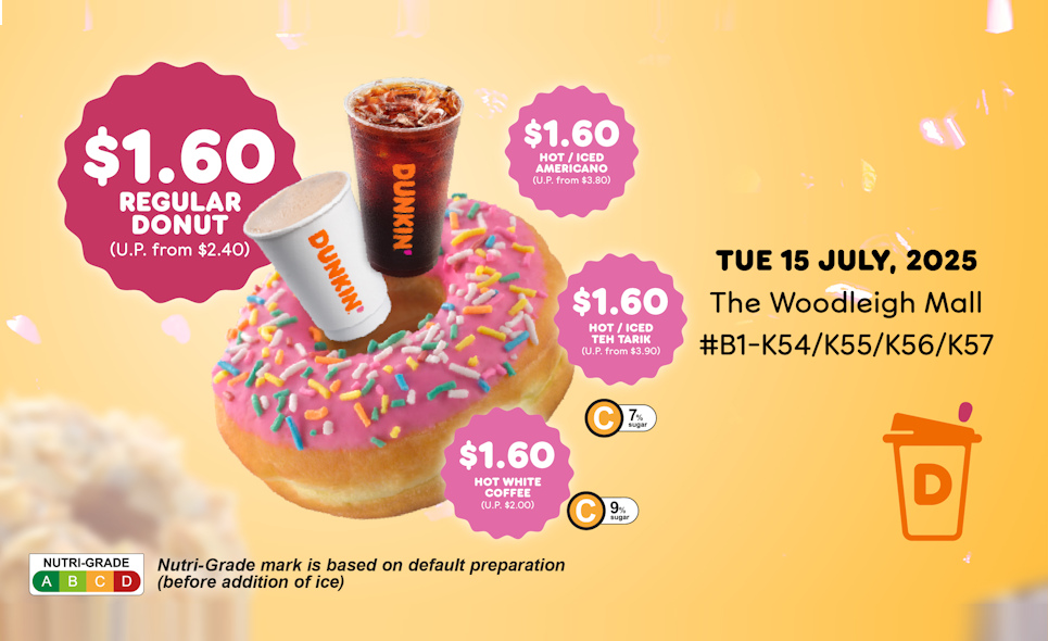 [Dunkin'] Sweet 16th Anniversary Sale